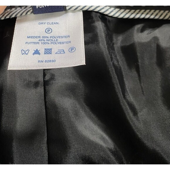 Lands' End Women's Sz 12 Original Fit Trousers Herringbone Wool Blend Lined NWT - Picture 6 of 10